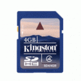 CARTÃO DE MEMÓRIA KINGSTON 4GB SDHC, CLASSE 4 R$ 26,00